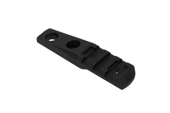 The Magpul M-LOK cantilever rail and light mount is made from polymer